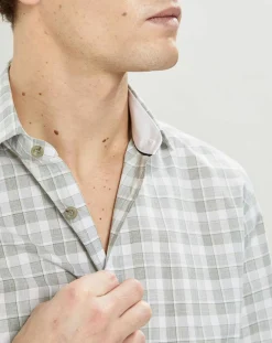 Chemise Classic Fit imprimée vert kaki