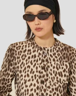 Chemise Coco léopard chocolat