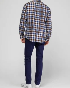 Chemise Comfort Fit Pb à carreaux Bucheron marron/bleu/blanc