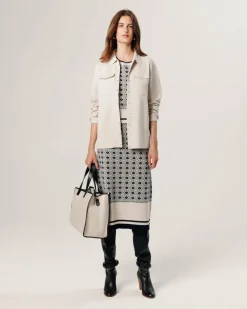 Chemise Concepcion poches poitrine blanc écru