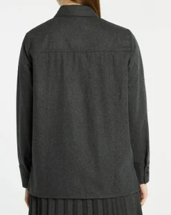 Chemise Corfou en Laine mélangée gris foncé