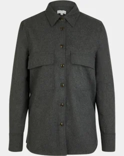 Chemise Corfou en Laine mélangée gris foncé