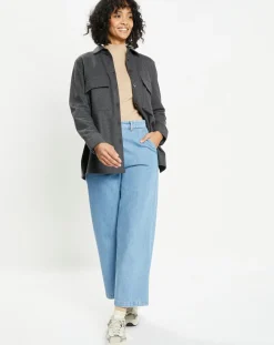 Chemise Corfou en Laine mélangée gris foncé