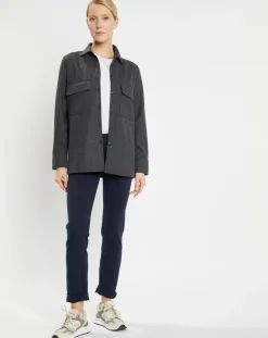 Chemise Corfou en Laine mélangée gris foncé