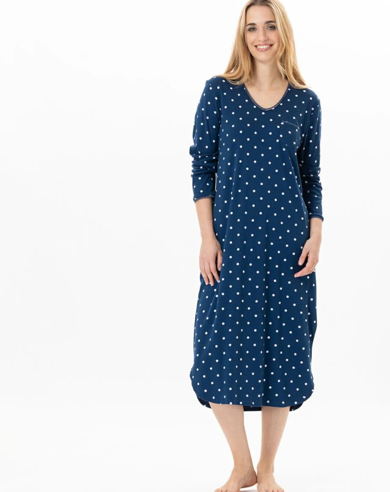 Chemise de nuit Chamade prusse