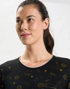 Chemise de nuit Céleste noire