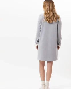 Chemise de nuit en micropolaire Douce gris chiné