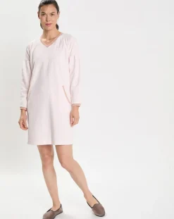 Chemise de nuit en Micropolaire Comfy bois de rose