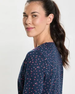 Chemise de nuit Holly bleu marine