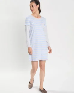 Chemise de nuit Hygge bleu ciel