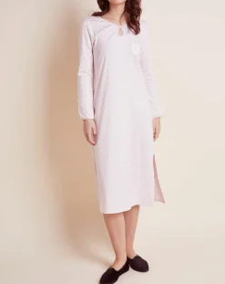 Chemise de nuit imprimée Caline rose