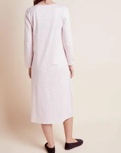 Chemise de nuit imprimée Caline rose