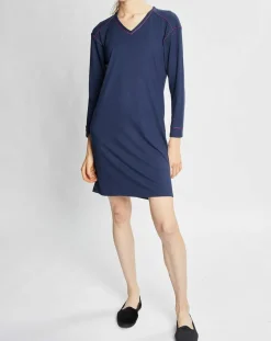 Chemise de nuit Slow bleu marine
