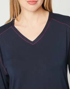 Chemise de nuit Slow bleu marine