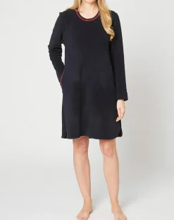 Chemise de nuit Teddy bleu marine