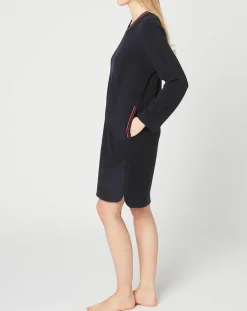 Chemise de nuit Teddy bleu marine