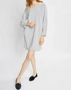 Chemise de nuit Teddy gris chiné