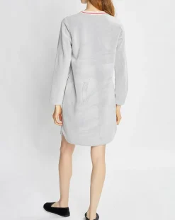 Chemise de nuit Teddy gris chiné