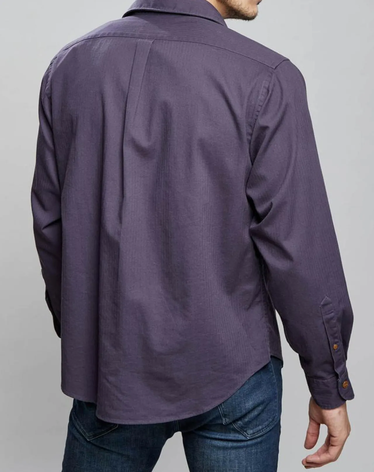 Chemise droite Gush en Coton bleu violine