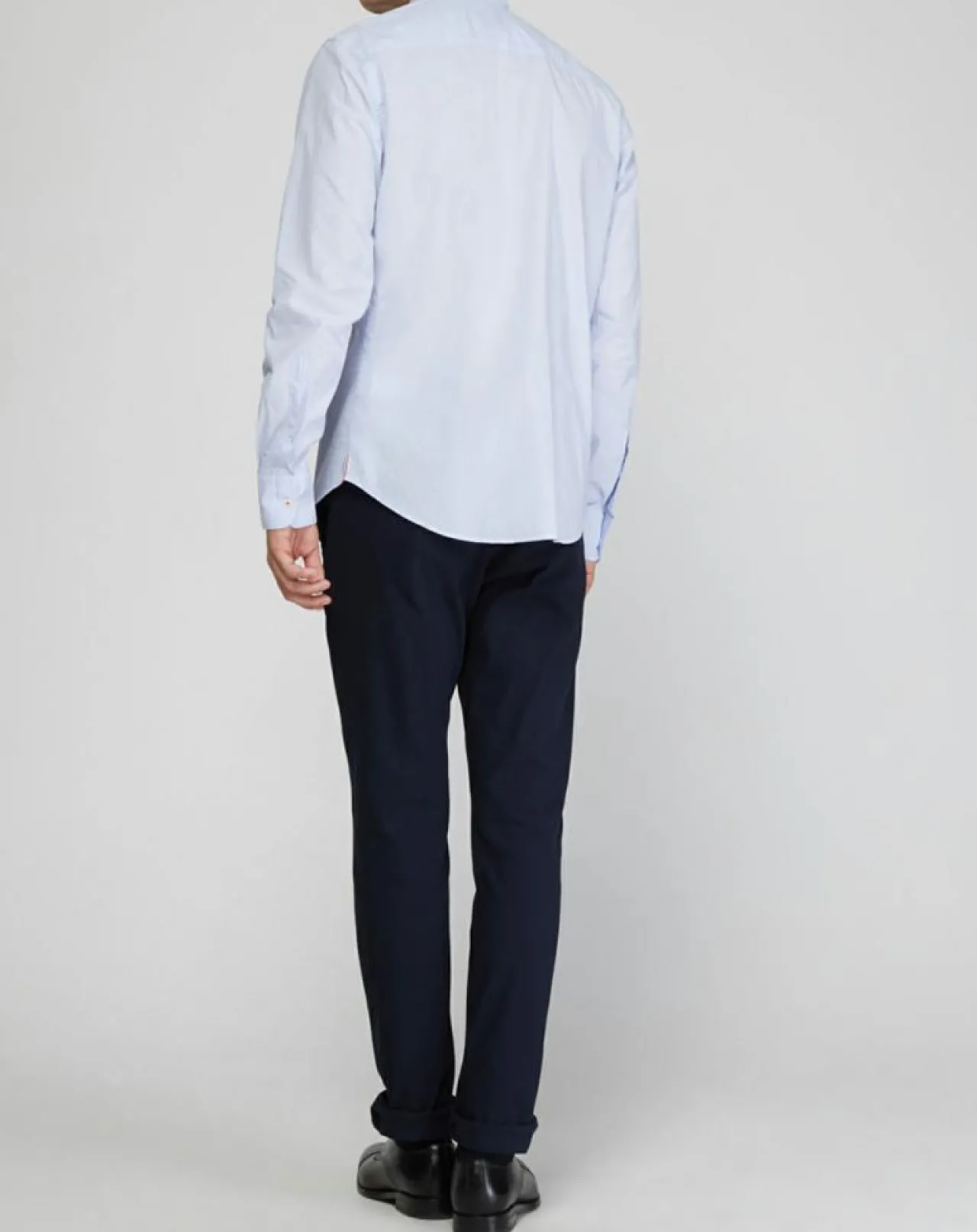 Chemise droite Popeline bleu ciel