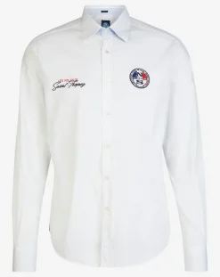 Chemise droite Popeline blanche