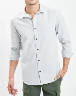 Chemise droite Straight Up gris clair