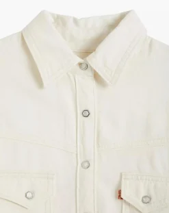 Chemise en Coton & Chanvre Dorsey XL oversize Western écrue