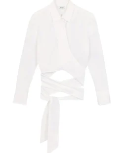 Chemise en Coton à nouer Adi blanche