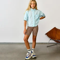 Chemise en Coton mélangé Ave bleu clair