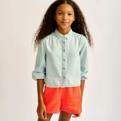 Chemise en denim Viviane bleu clair