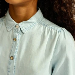 Chemise en denim Viviane bleu clair