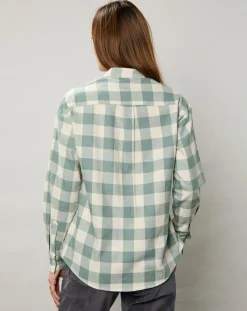 Chemise en Flanelle Claudius à carreaux verte