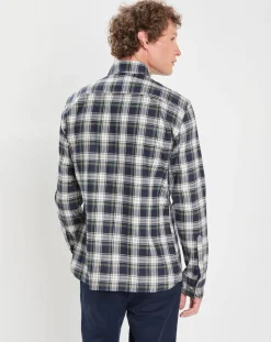 Chemise en Flanelle Héritage Tartan Ecosse vert/bleu