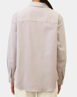 Chemise en Flanelle manches ballons violet clair