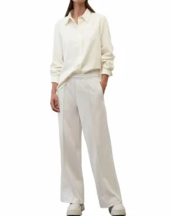 Chemise en flanelle manches ballons écrue