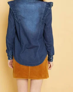 Chemise en jean Blue Gilda aged wash