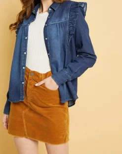 Chemise en jean Blue Gilda aged wash