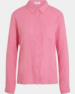 Chemise en Lin mélangé Leane rose vif