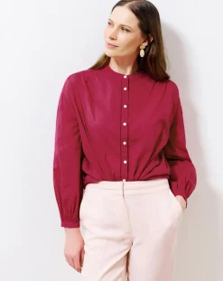 Chemise en Popeline Clarisse groseille