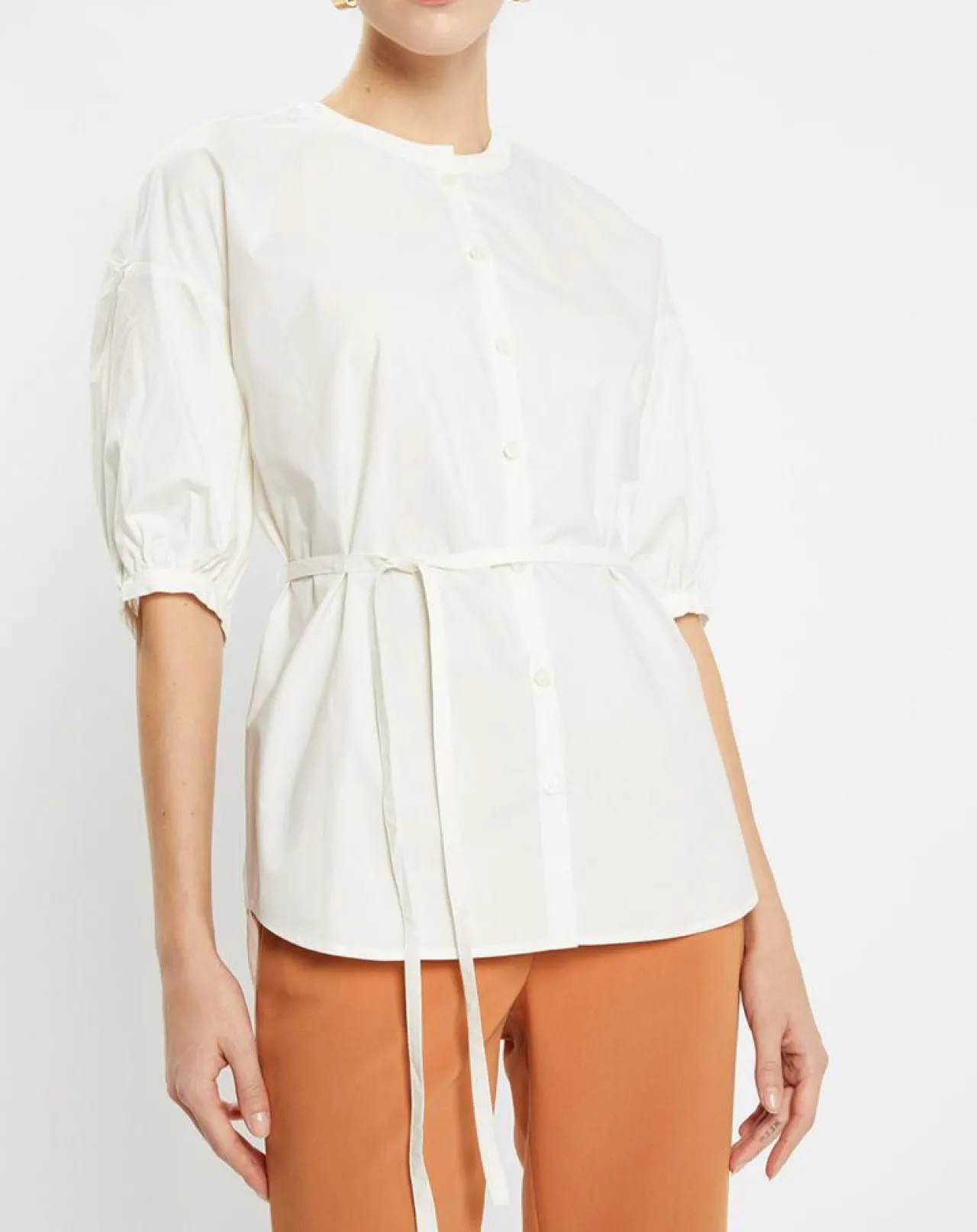 Chemise en Popeline de Coton Bio Misto écrue