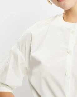 Chemise en Popeline de Coton Bio Misto écrue