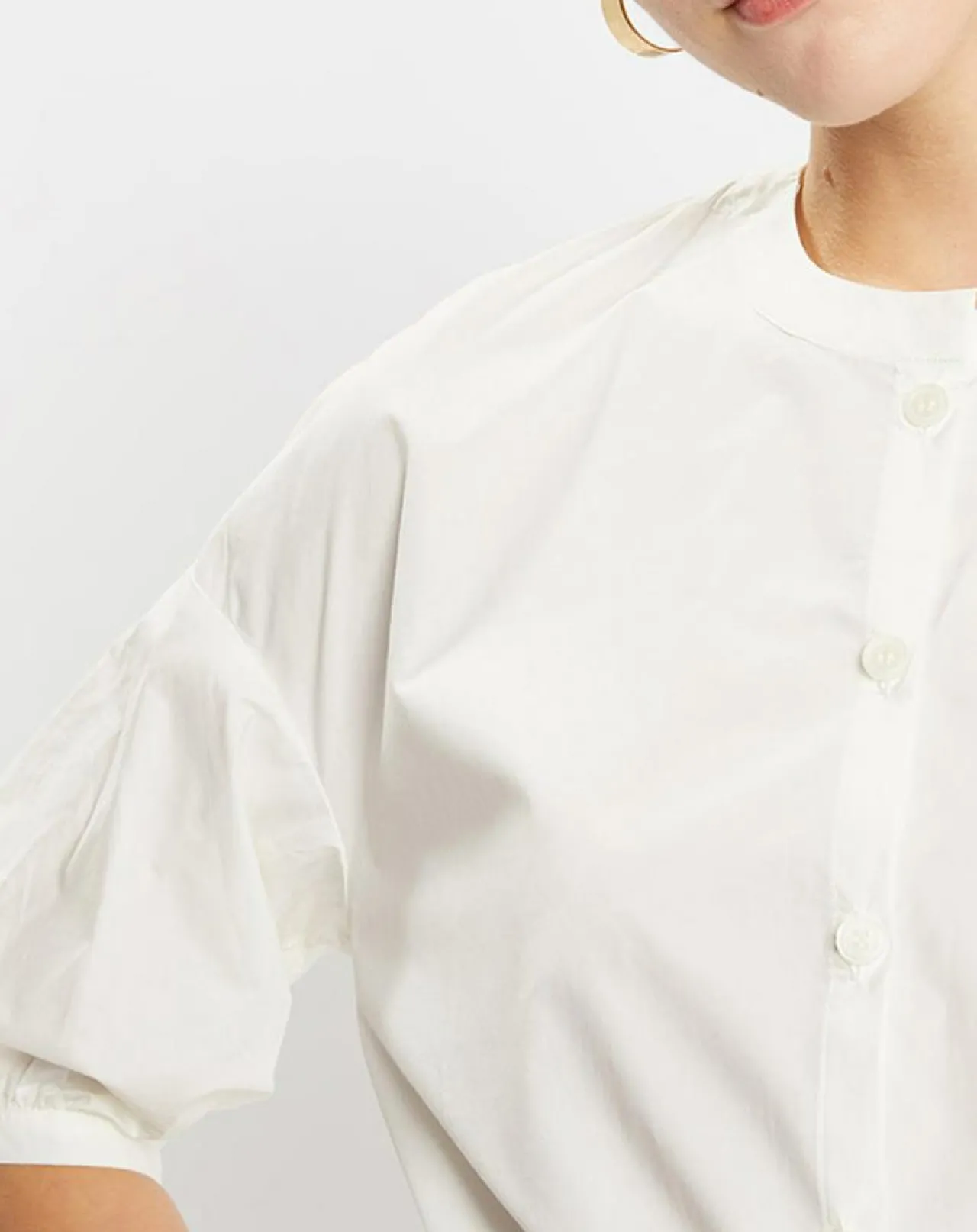 Chemise en Popeline de Coton Bio Misto écrue