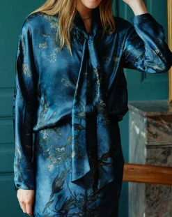 Chemise en Soie mélangée Moon kyoto