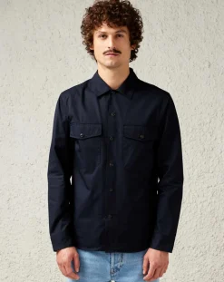 Chemise en Twill de Coton Francis casual marine