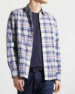 Chemise en Twill Regular Fit à carreaux multicolore