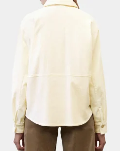 Chemise en Velours côtelé écrue