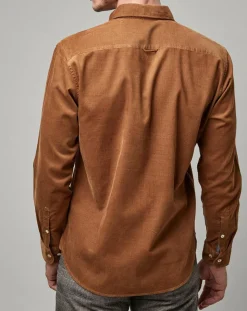 Chemise en Velours côtelé Milleraies marron