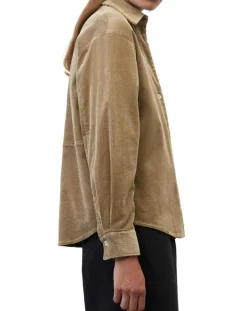 Chemise en Velours côtelé marron