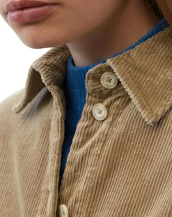 Chemise en Velours côtelé marron