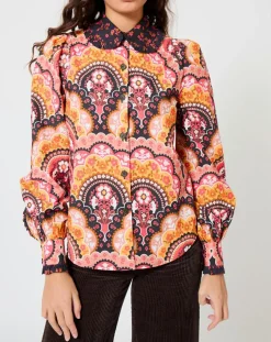 Chemise Fall Winter Mix imprimée rose/multicolore